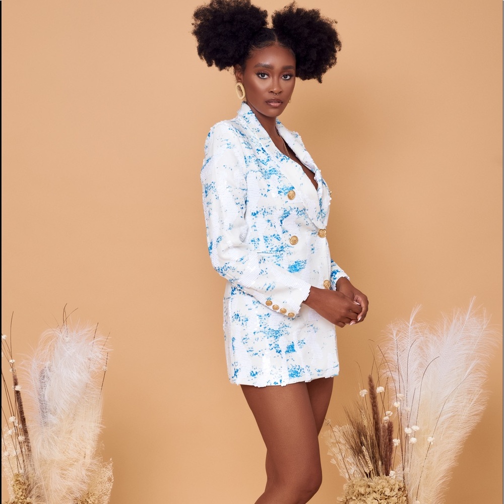 Embellished jacket dress